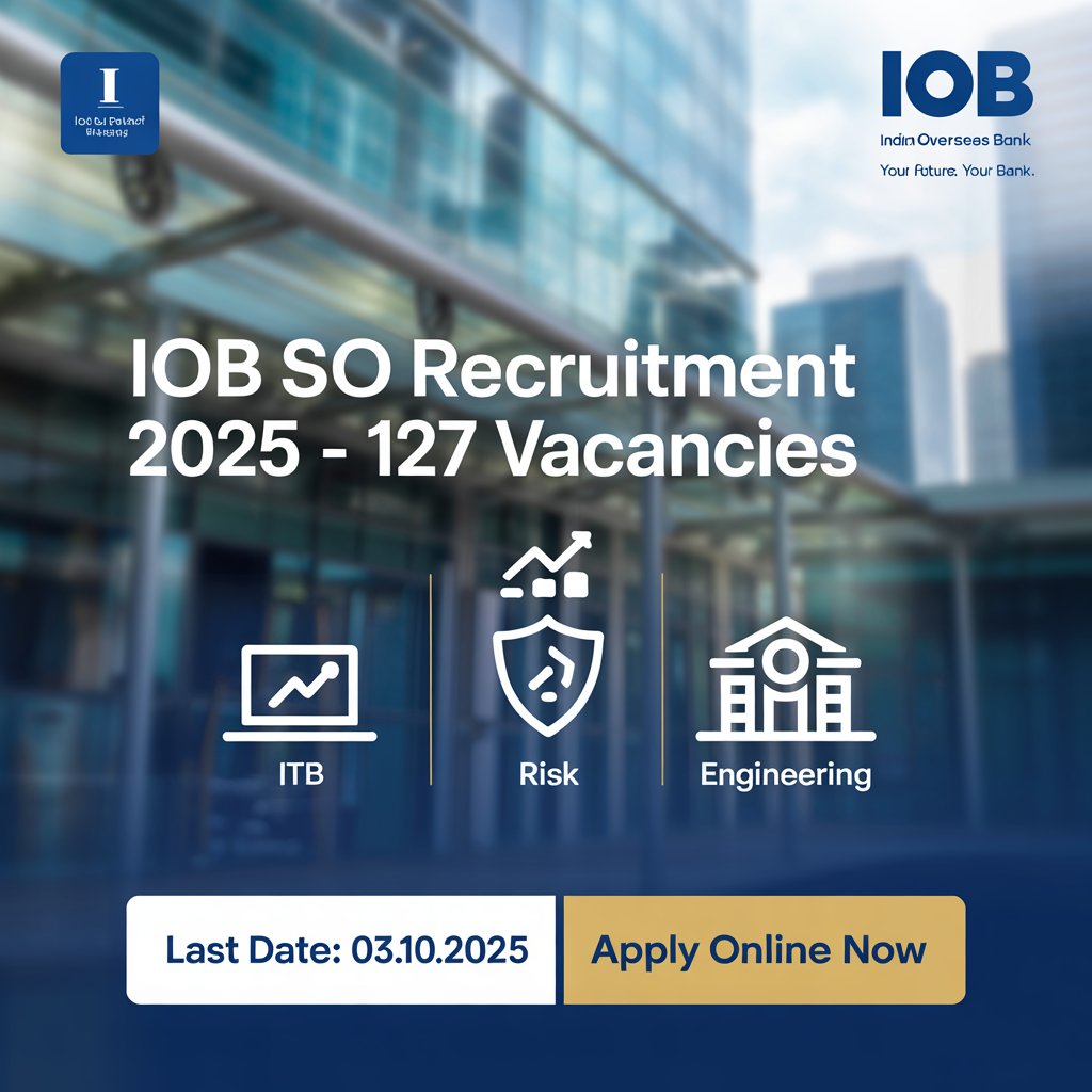 Indian Overseas Bank SO Recruitment 2025
